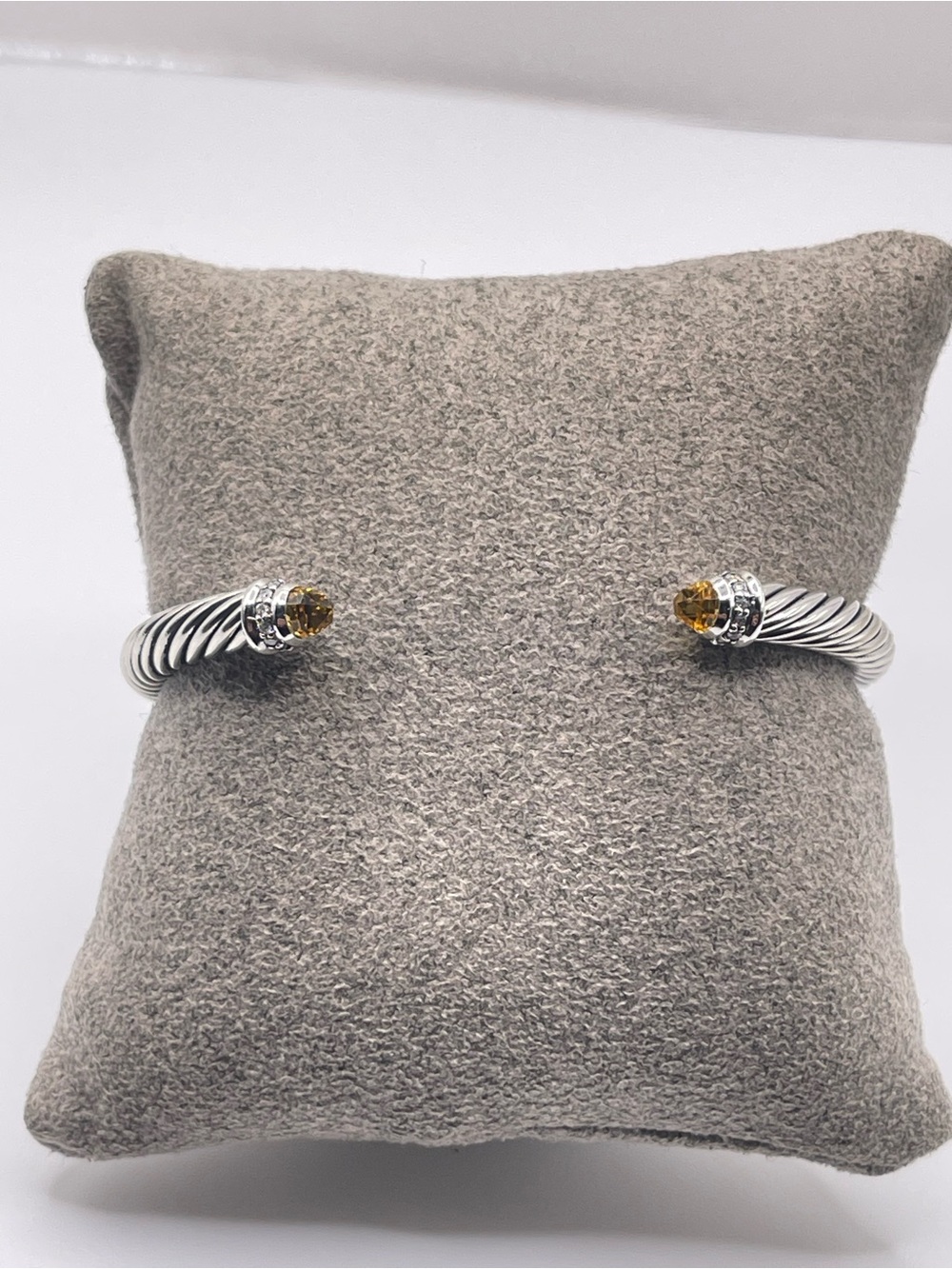 David Yurman Cable Classics 5mm Bracelet with Citrine and Diamonds - Picture 2 of 13